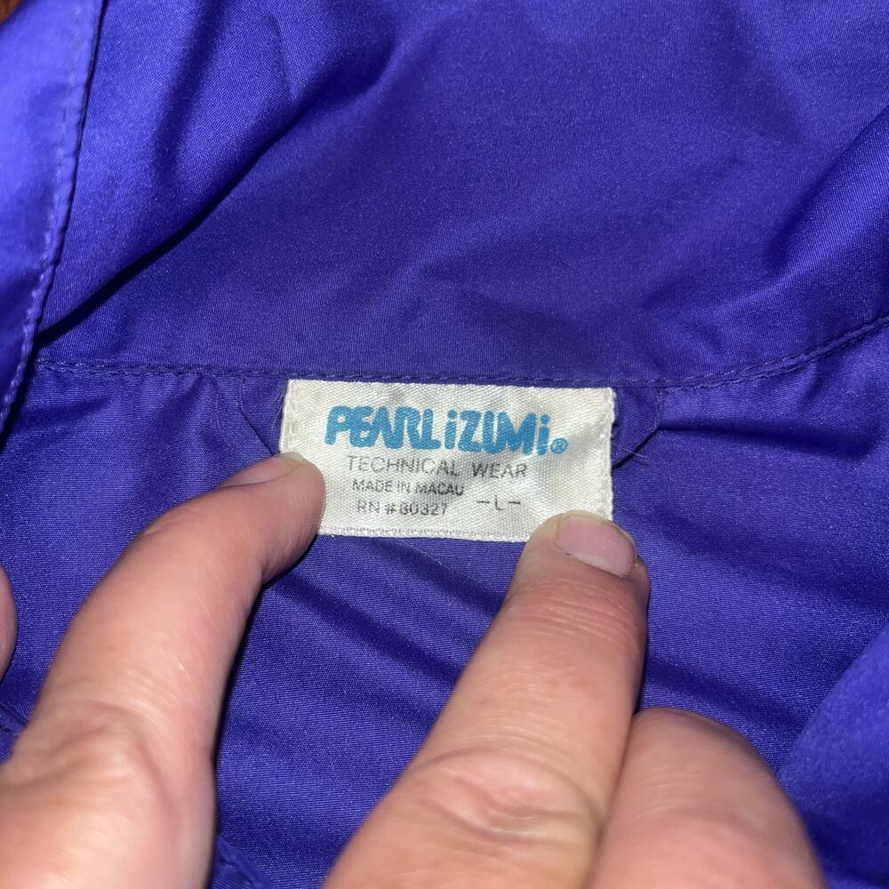 PEARL IZUMI Windbreaker Jacket Women's Purple Full Zip Large - Picture 3 of 5